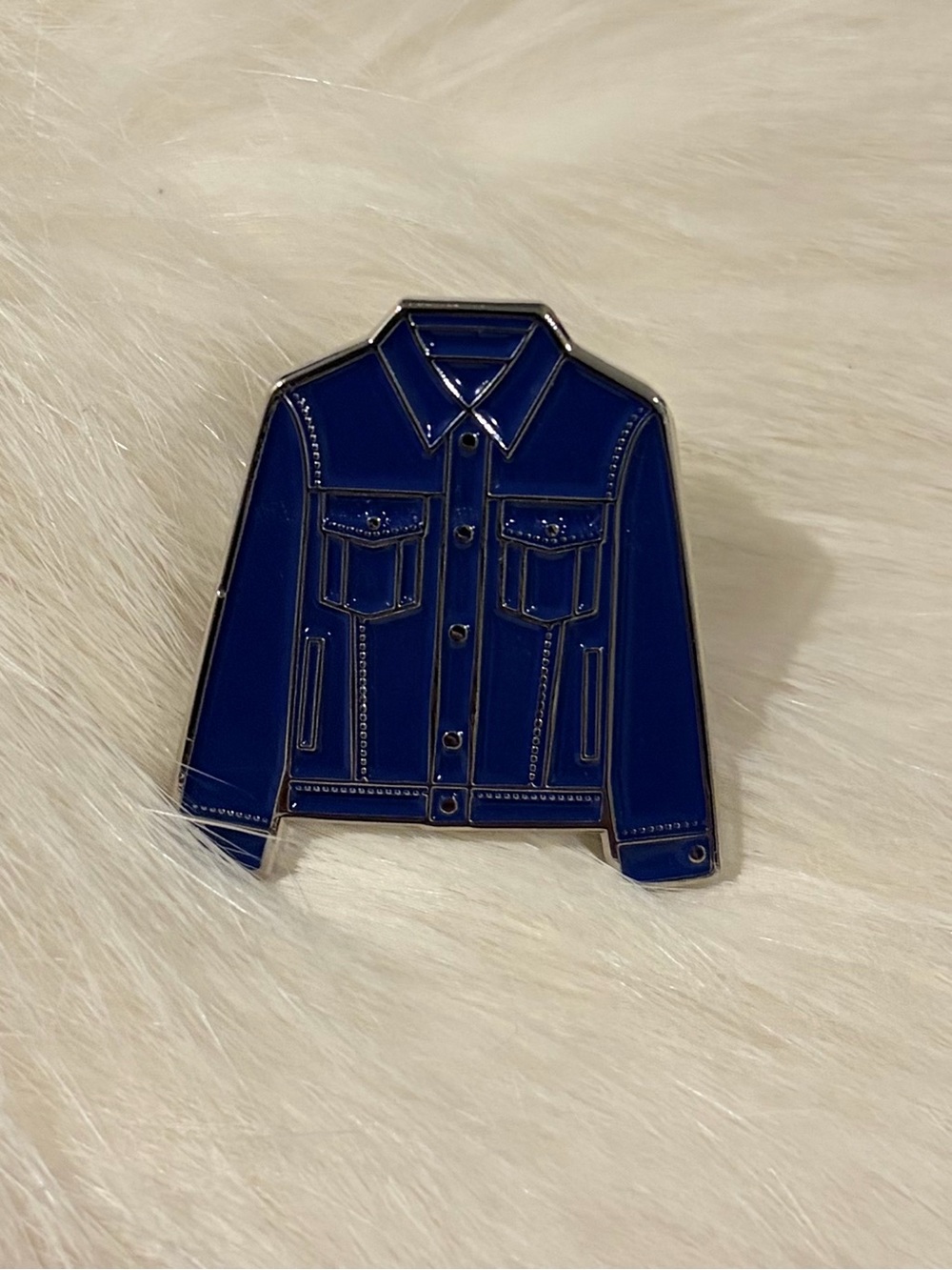 Blue Denim Jacket Pin